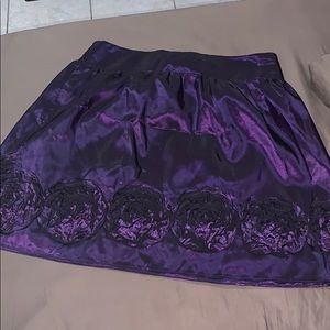 IZ Byer Purple Rosette Skrirt